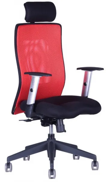 OFFICE PRO kancelárska stolička CALYPSO XL s opierkou hlavy P1, červená