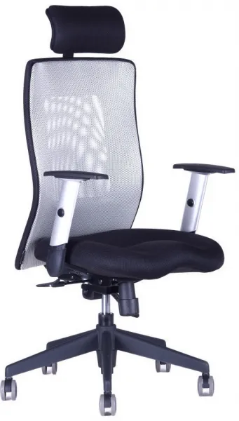 OFFICE PRO kancelárska stolička CALYPSO XL s opierkou hlavy P1, šedá