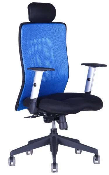OFFICE PRO kancelárska stolička CALYPSO XL s opierkou hlavy P4, modrá