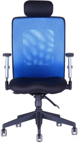 OFFICE PRO kancelárska stolička CALYPSO XL s opierkou hlavy P4, modrá