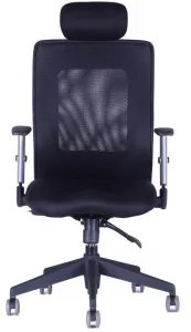 OFFICE PRO Ergonomická kancelárska stolička CALYPSO XL s opierkou hlavy P4 čierna