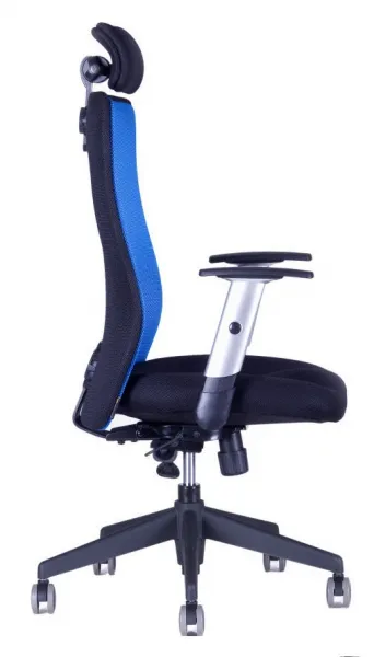 OFFICE PRO Kancelárska stolička CALYPSO GRAND s opierkou hlavy P1, modrá