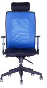 OFFICE PRO Kancelárska stolička CALYPSO GRAND s opierkou hlavy P1, modrá