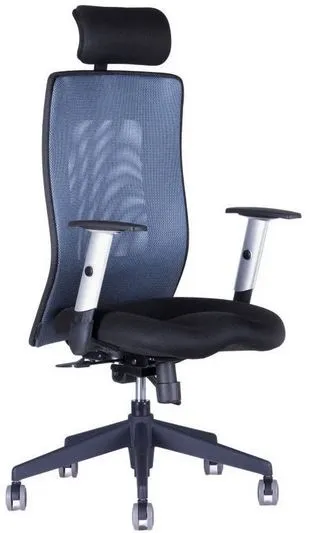 OFFICE PRO Ergonomická kancelárska stolička CALYPSO GRAND s opierkou hlavy P1, antracit