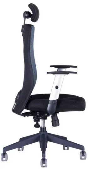 OFFICE PRO Ergonomická kancelárska stolička CALYPSO GRAND s opierkou hlavy P1, antracit