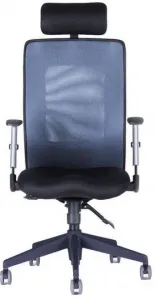 OFFICE PRO Ergonomická kancelárska stolička CALYPSO GRAND s opierkou hlavy P1, antracit