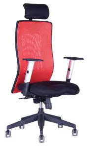 OFFICE PRO Kancelárska stolička CALYPSO GRAND s opierkou hlavy P1, červená