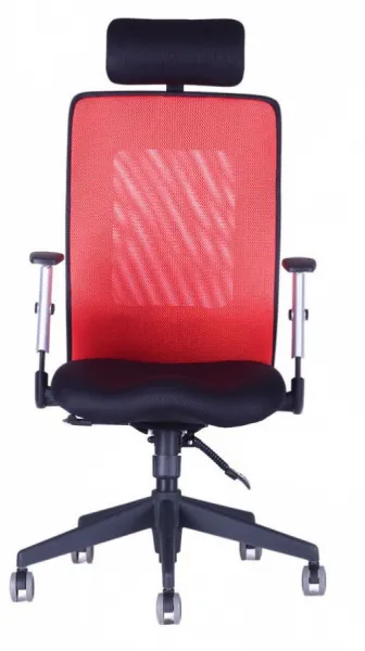 OFFICE PRO Kancelárska stolička CALYPSO GRAND s opierkou hlavy P1, červená