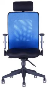 OFFICE PRO kancelárska stolička CALYPSO XL s opierkou hlavy P1, modrá