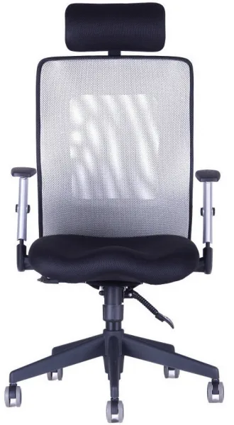 OFFICE PRO kancelárska stolička CALYPSO XL s opierkou hlavy P1, šedá