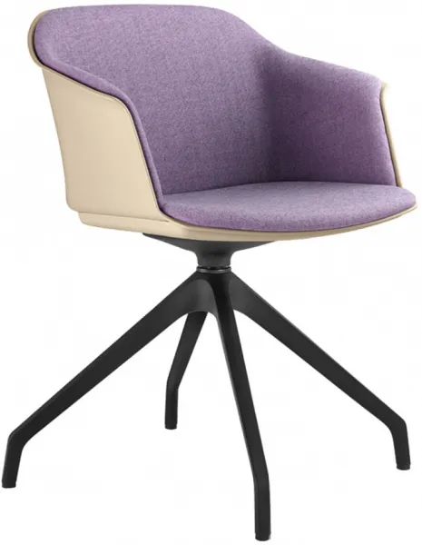 LD SEATING Konferenčná stolička WAVE 032, F90-BL, čierny kríž