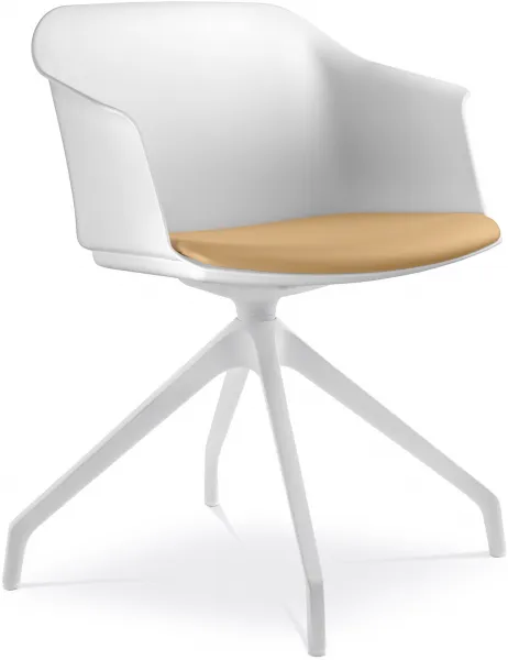 LD SEATING Konferenčná stolička WAVE 030, F90-BL, čierny kríž_