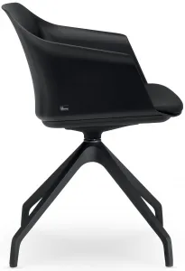 LD SEATING Konferenčná stolička WAVE 030, F90-BL, čierny kríž