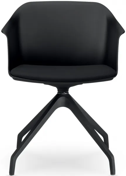 LD SEATING Konferenčná stolička WAVE 030, F90-BL, čierny kríž