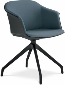 LD SEATING Konferenčná stolička WAVE 032, F90-BL, čierny kríž
