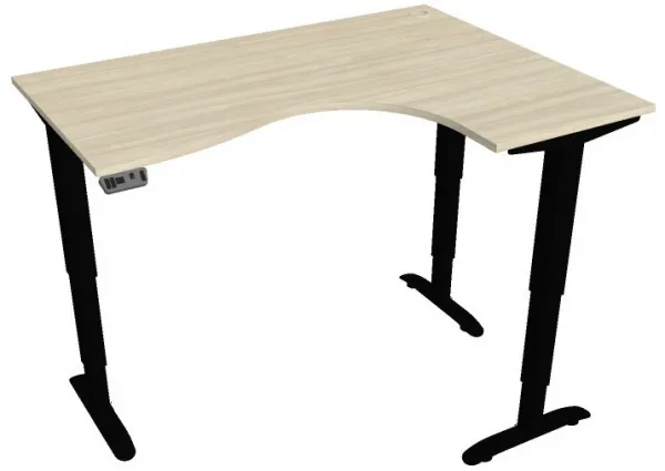 HOBIS kancelársky stôl MOTION MS 3M 1600 - Elektricky stav. stôl délky 160 cm  paměťový ovladač_
