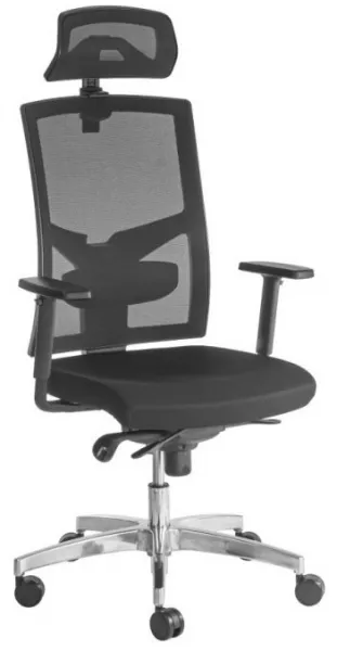ALBA Ergonomická kancelárska stolička GAME ŠÉF VIP s 3D opierkou hlavy a podrúčkami, BLACK 27