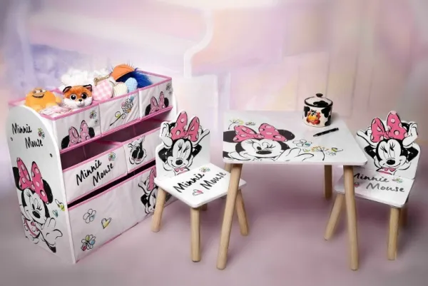 BHome Detský stôl so stoličkami MINNIE MOUSE