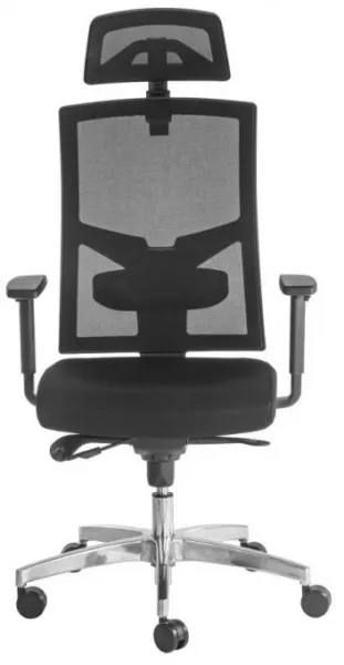 ALBA Ergonomická kancelárska stolička GAME ŠÉF VIP s 3D opierkou hlavy a podrúčkami, BLACK 27