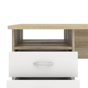FALCO písací stôl FELIX 134 oak/biela