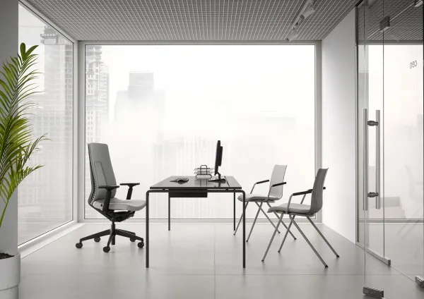LD SEATING Konferenčná stolička EVO 010-N1 čierna podnož