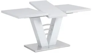 AUTRONIC jedálenský rozkladací stôl HT-510 WT, 120+40 x 80 cm