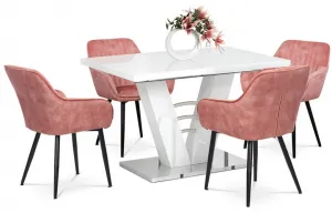 AUTRONIC jedálenský rozkladací stôl HT-510 WT, 120+40 x 80 cm