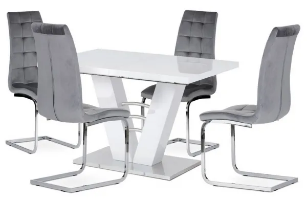AUTRONIC jedálenský rozkladací stôl HT-510 WT, 120+40 x 80 cm
