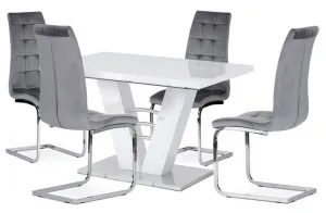 AUTRONIC jedálenský rozkladací stôl HT-510 WT, 120+40 x 80 cm