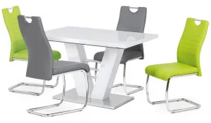 AUTRONIC jedálenský rozkladací stôl HT-510 WT, 120+40 x 80 cm