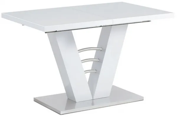 AUTRONIC jedálenský rozkladací stôl HT-510 WT, 120+40 x 80 cm