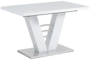 AUTRONIC jedálenský rozkladací stôl HT-510 WT, 120+40 x 80 cm