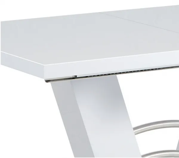 AUTRONIC jedálenský rozkladací stôl HT-510 WT, 120+40 x 80 cm
