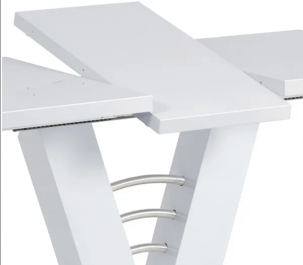 AUTRONIC jedálenský rozkladací stôl HT-510 WT, 120+40 x 80 cm