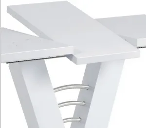 AUTRONIC jedálenský rozkladací stôl HT-510 WT, 120+40 x 80 cm