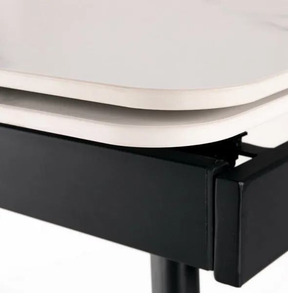 AUTRONIC jedálenský rozkladací stôl HT-405M WT, 120+30+30 x 80 cm