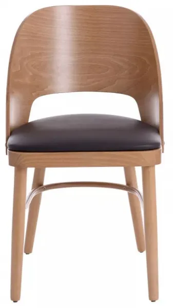 MI-KO Jedálenská stolička DEBRA masív buk, čalúnený sedák