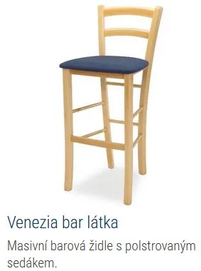 MI-KO Jedálenská stolička VENEZIA MASIV
