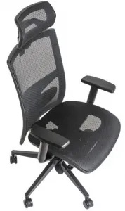 ALBA Ergonomická kancelárska stolička GAME ŠÉF celosieťovaná s 3D opierkou hlavy, BLACK 27