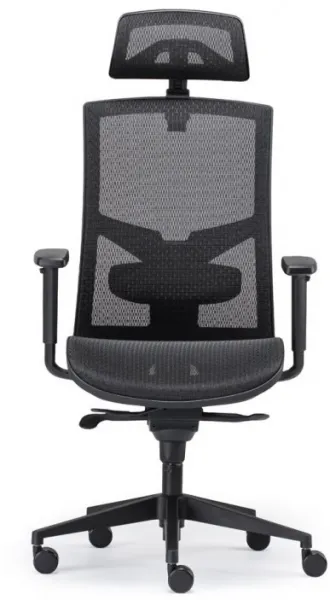 ALBA Ergonomická kancelárska stolička GAME ŠÉF celosieťovaná s 3D opierkou hlavy, BLACK 27