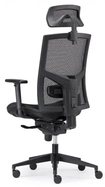 ALBA Ergonomická kancelárska stolička GAME ŠÉF celosieťovaná s 3D opierkou hlavy, BLACK 27