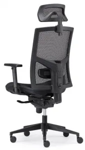 ALBA Ergonomická kancelárska stolička GAME ŠÉF celosieťovaná s 3D opierkou hlavy, BLACK 27