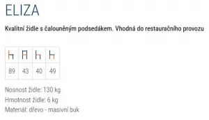 MI-KO Jedálenská stolička ELIZA