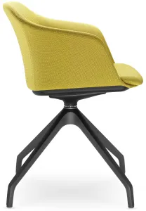 LD SEATING Konferenčná stolička WAVE 033,F90-BL, čierny kríž