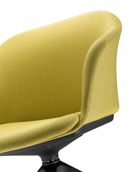 LD SEATING Konferenčná stolička WAVE 033,F90-BL, čierny kríž