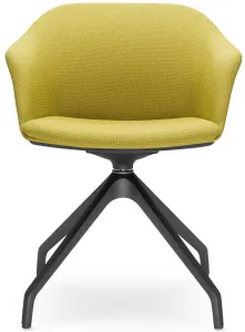 LD SEATING Konferenčná stolička WAVE 033,F90-BL, čierny kríž