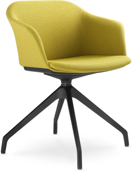 LD SEATING Konferenčná stolička WAVE 033,F90-BL, čierny kríž