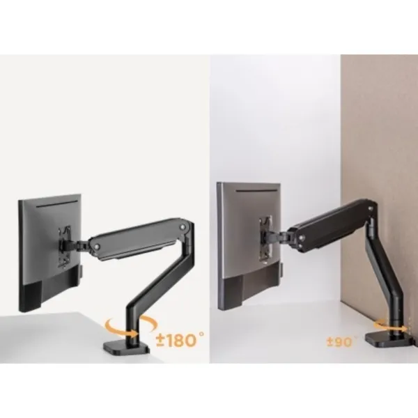 PALA Držiak monitora Brateck LDT60-C012, 1 rameno mechanická pružina Heavy Duty