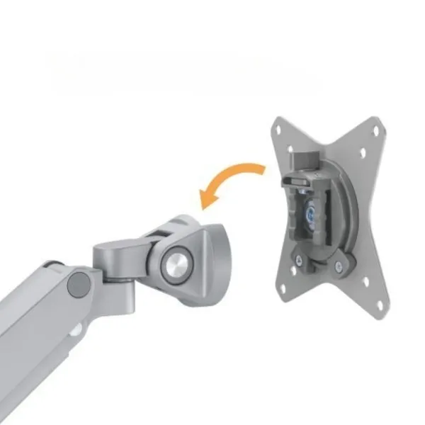 PALA Držiak monitora Brateck LDT60-C012, 1 rameno mechanická pružina Heavy Duty_