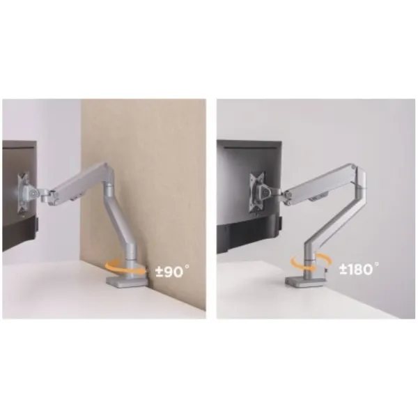 PALA Držiak monitora Brateck LDT60-C012, 1 rameno mechanická pružina Heavy Duty_